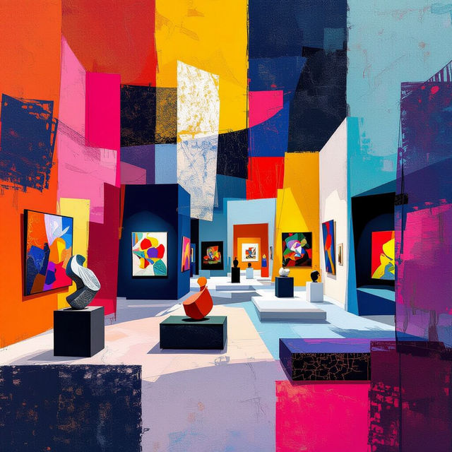 Museum of Art and Design NYC Inspired AI Art gallery