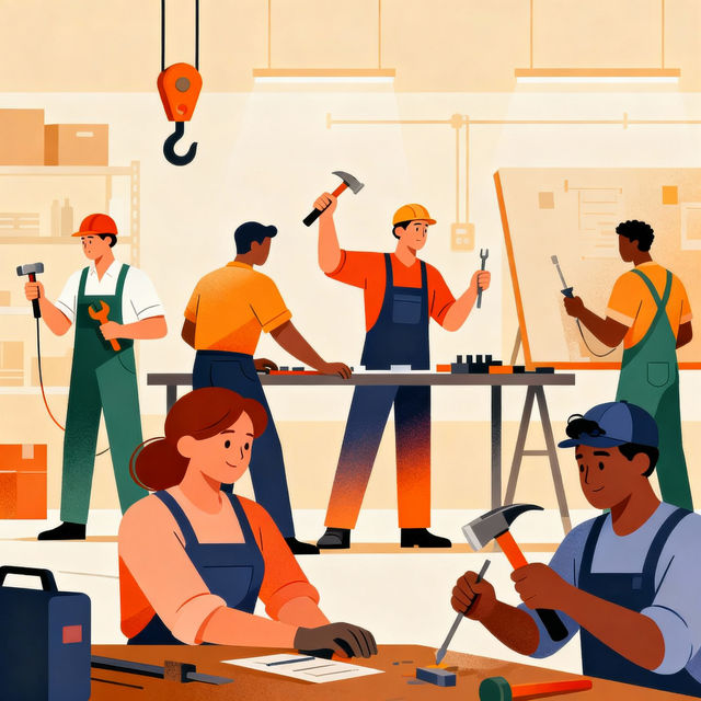 Labor Drawings - AI Generated gallery