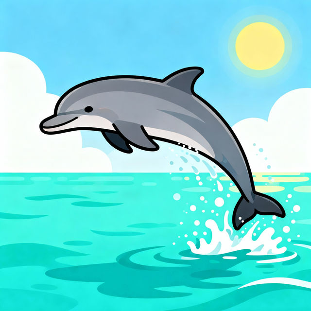 Dolphin Drawings - Created with AI gallery