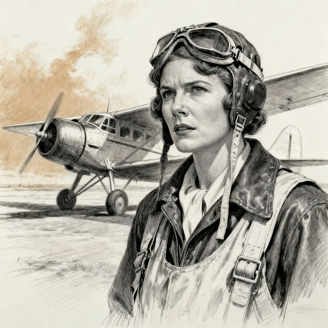 Amelia Earhart Drawings gallery