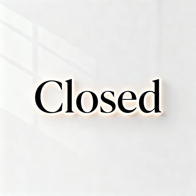 Closed Sign Images - Made With AI gallery