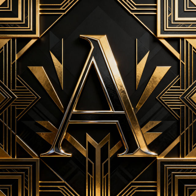 Art Deco Lettering - AI Generated Designs gallery