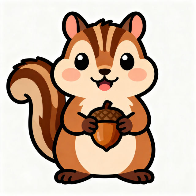 Chipmunk Drawing Easy gallery