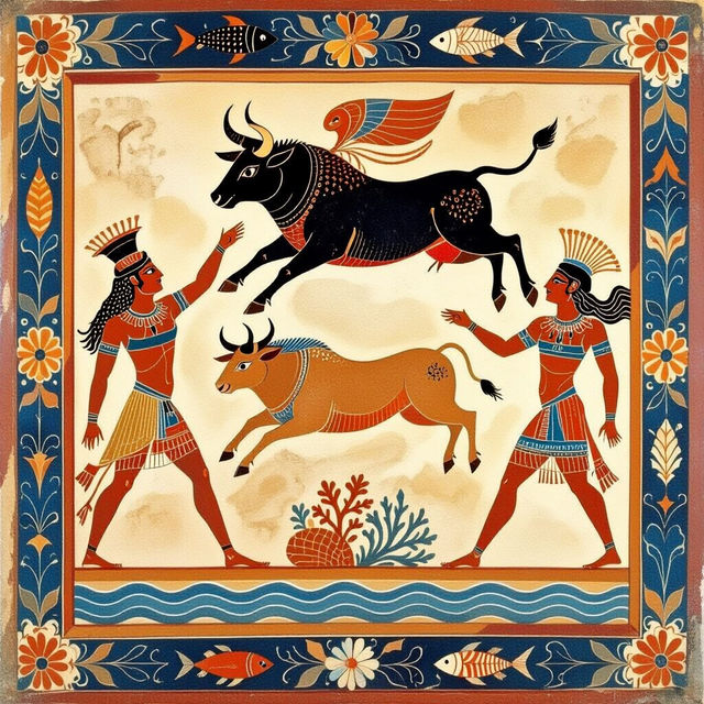 Explore AI-Generated Minoan Art gallery