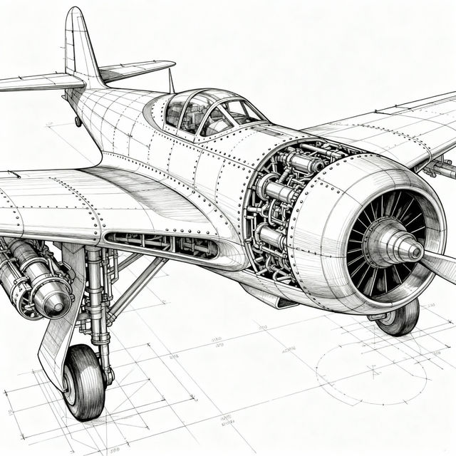 Aircraft Drawings - Made With AI gallery