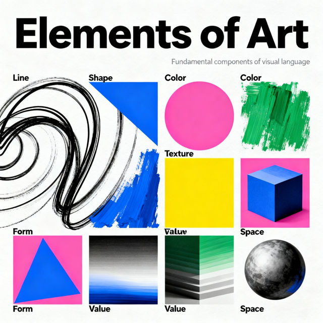 Elements Of Art Posters - Made With AI gallery
