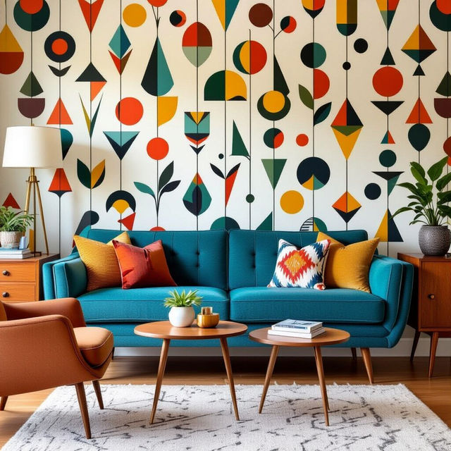 Mid Century Peel and Stick Wallpaper gallery
