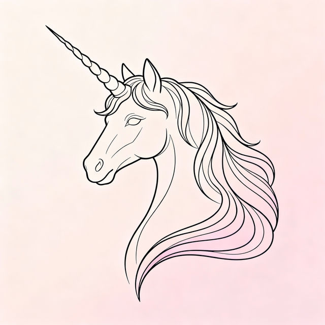 Simple Unicorn Drawings gallery