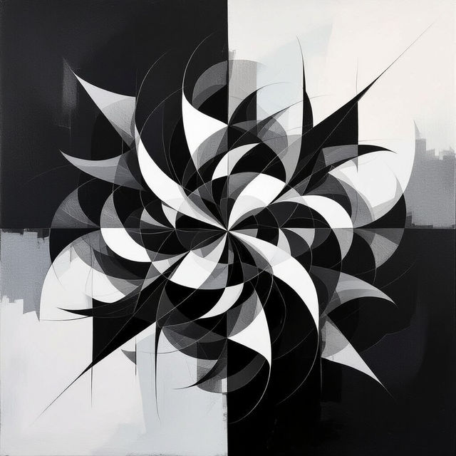 Abstract Black and White Art gallery