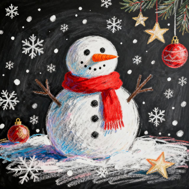 Christmas Chalk Art gallery