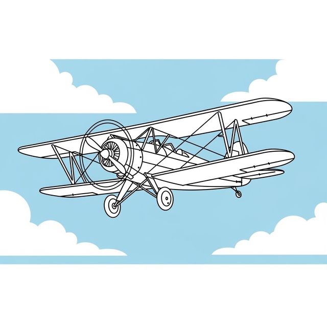 Discover Easy Plane Drawings with AI gallery