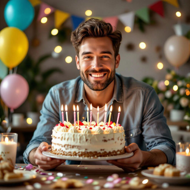 Generate AI Happy Birthday Images For Men gallery