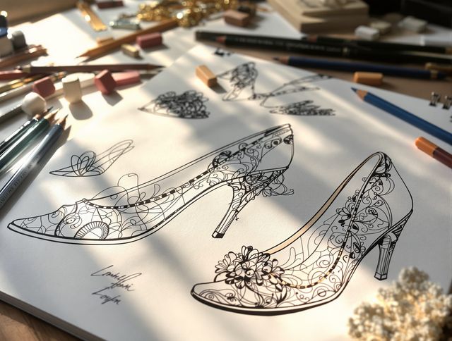 Shoe Drawing & Sketches gallery