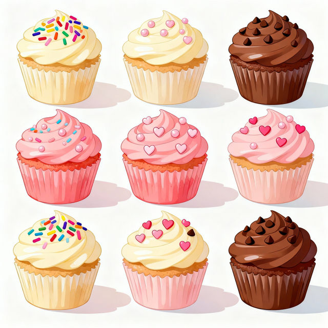 Easy Cupcake Drawings gallery