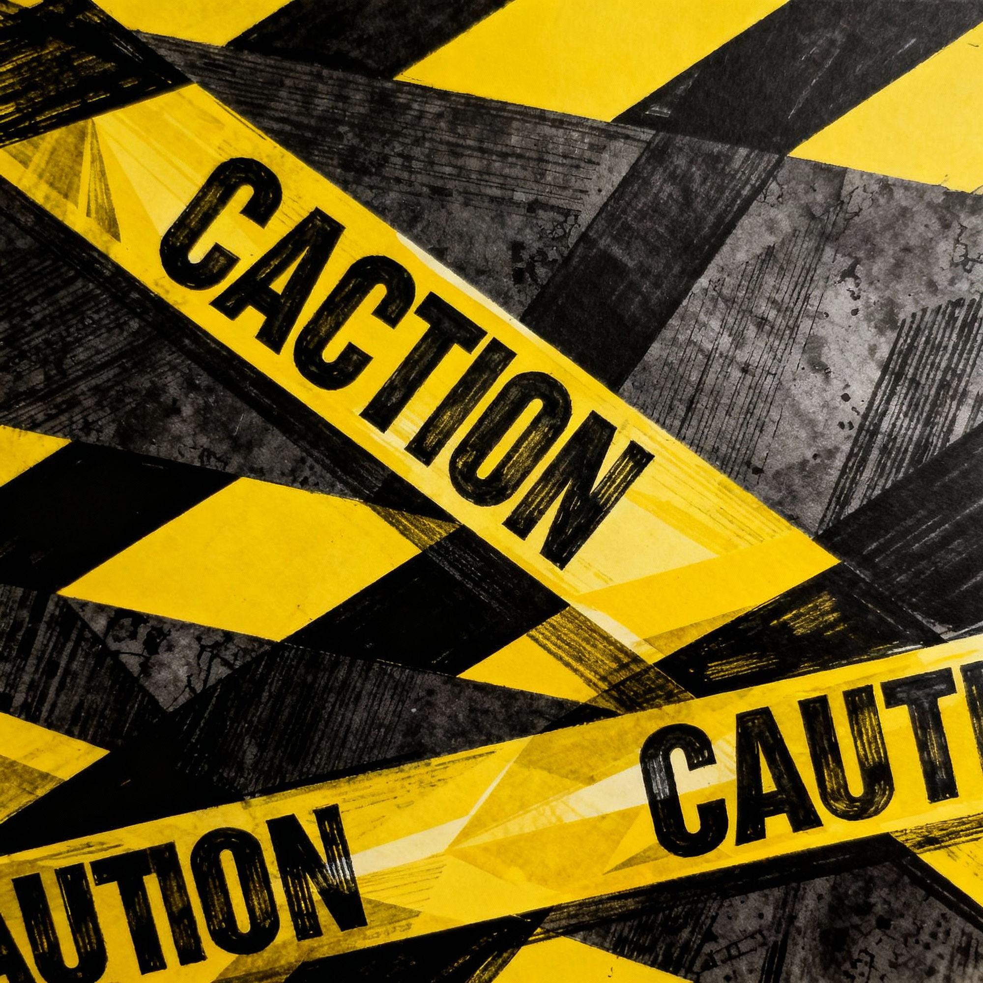 Caution Tape Drawings - Create Your Own AI Art