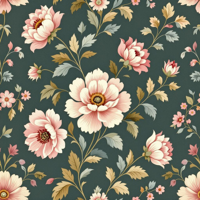 Vintage Floral Wallpaper gallery