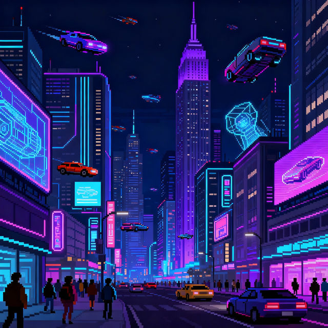 Hard Pixel Art - AI Generated gallery