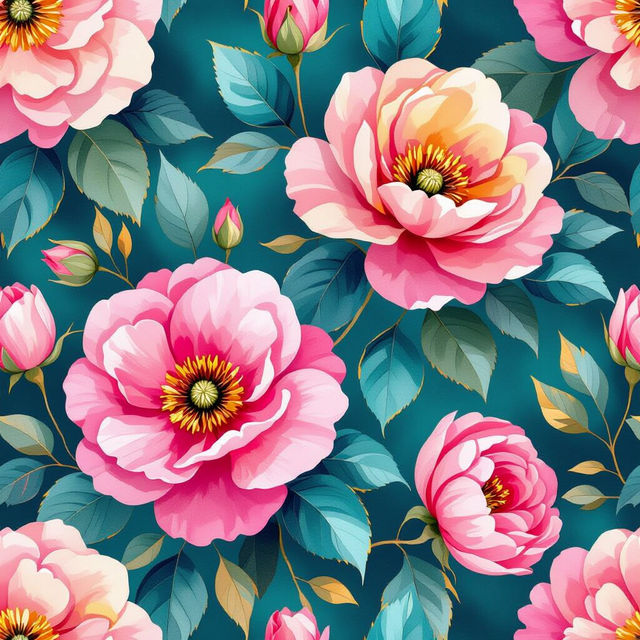 Big Floral Wallpaper gallery