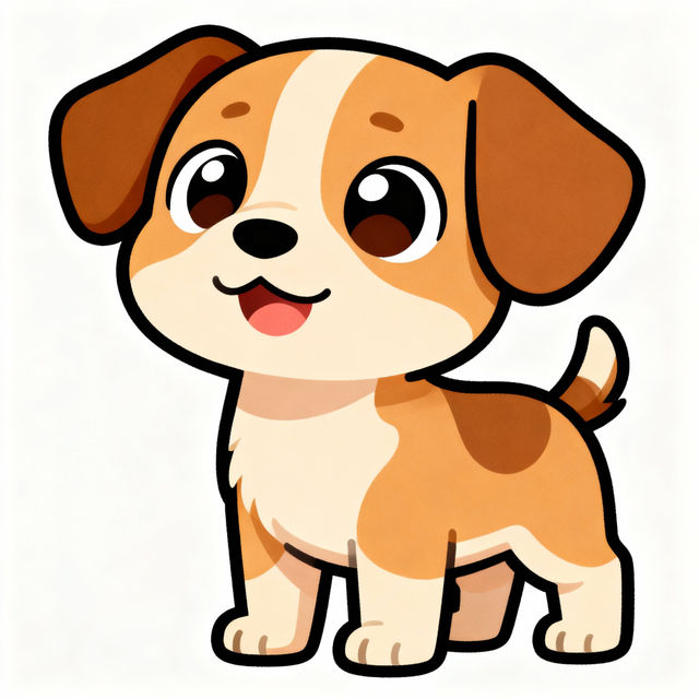 Easy Cartoon Dog Drawings gallery