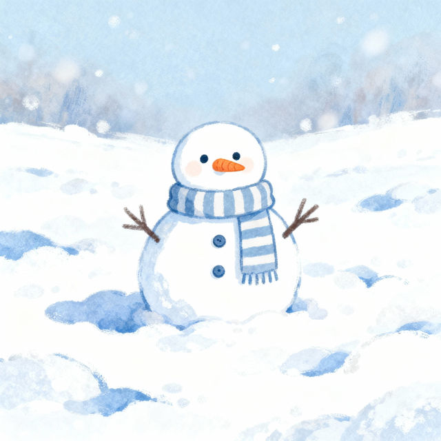 Simple Snowman Drawing gallery