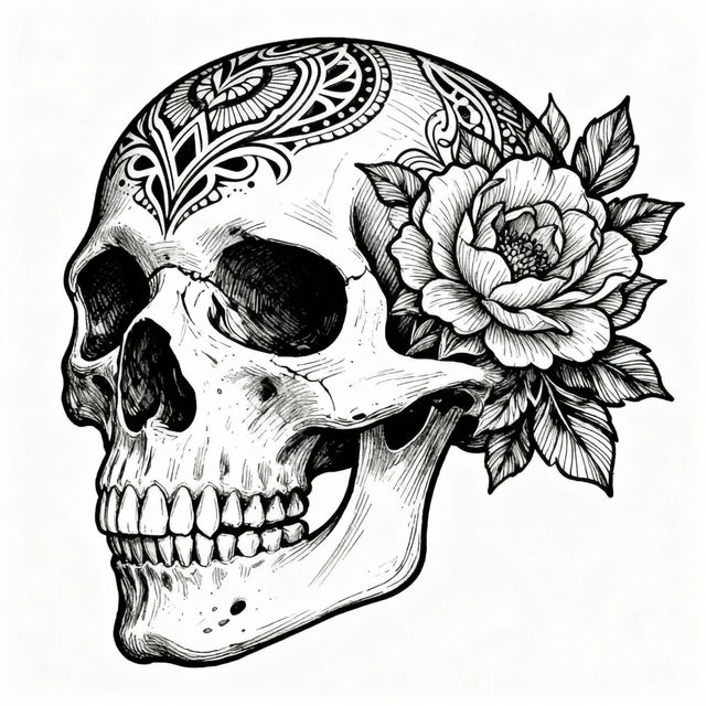 Skull Drawings - Made With AI gallery