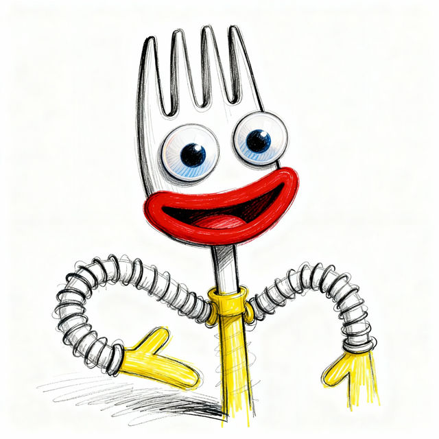 Forky Drawings - Made With AI gallery