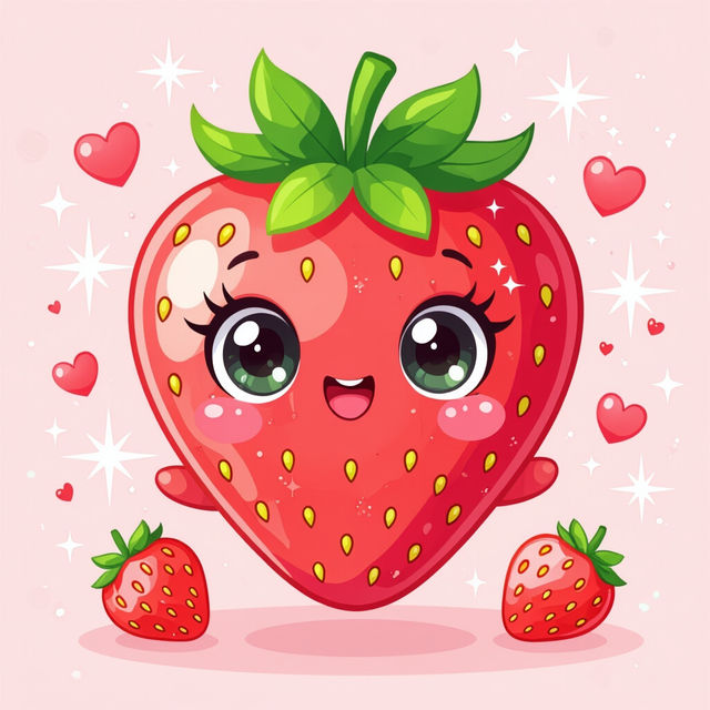Kawaii Strawberry Wallpapers gallery
