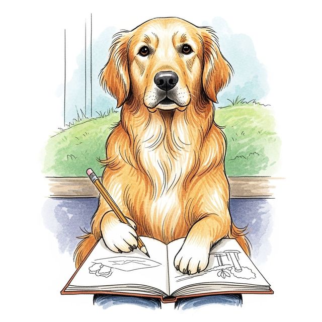 Create Amazing Drawing Dog Art with AI gallery