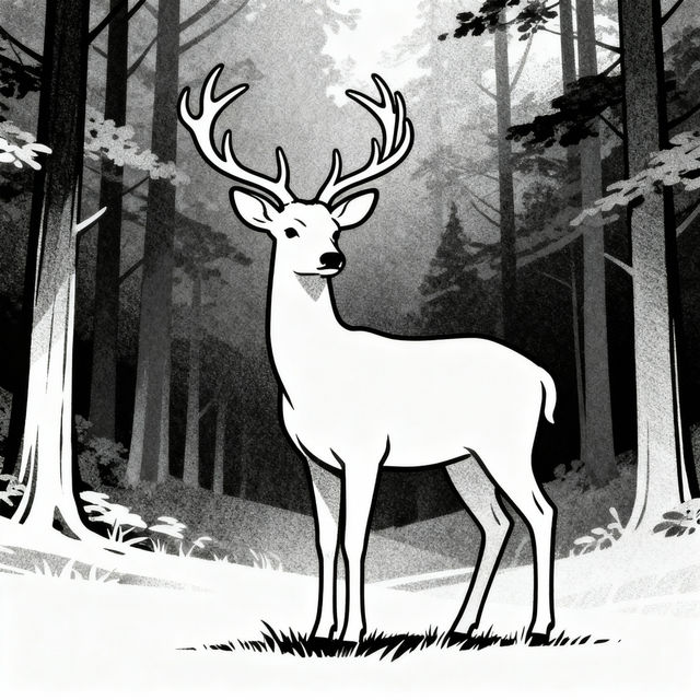 Easy Deer Drawings - Made With AI gallery