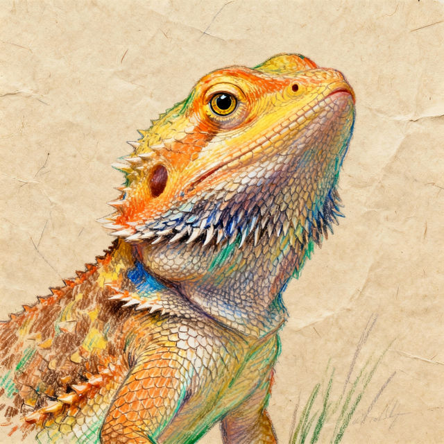 Bearded Dragon Drawings - Made With AI gallery