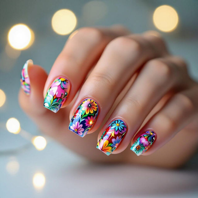 Colorful Nail Art gallery