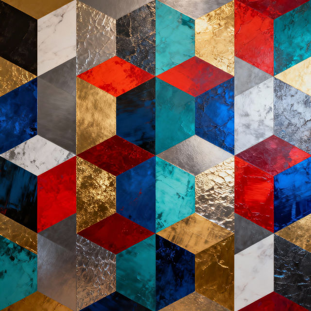 Hexagon Wall Art - Unique AI Designs gallery