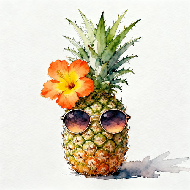 Pineapple Drawings - AI Generated Art gallery