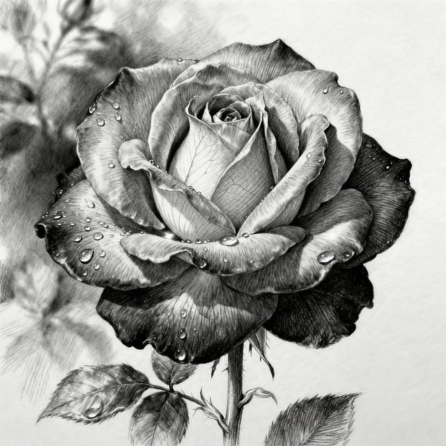Flower Realistic Drawing gallery