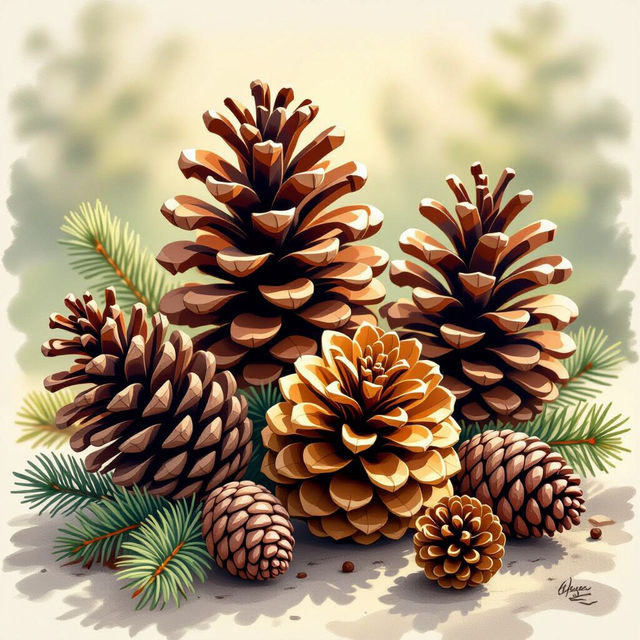 Pinecone Art - AI Generated gallery