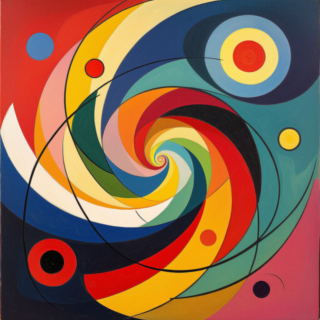 Flowing Rhythm In Art gallery