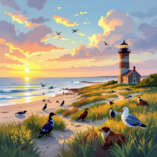 Pea Island Art Gallery - AI Generated Art gallery