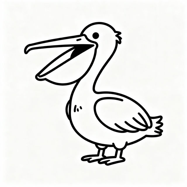 Easy Pelican Drawings gallery