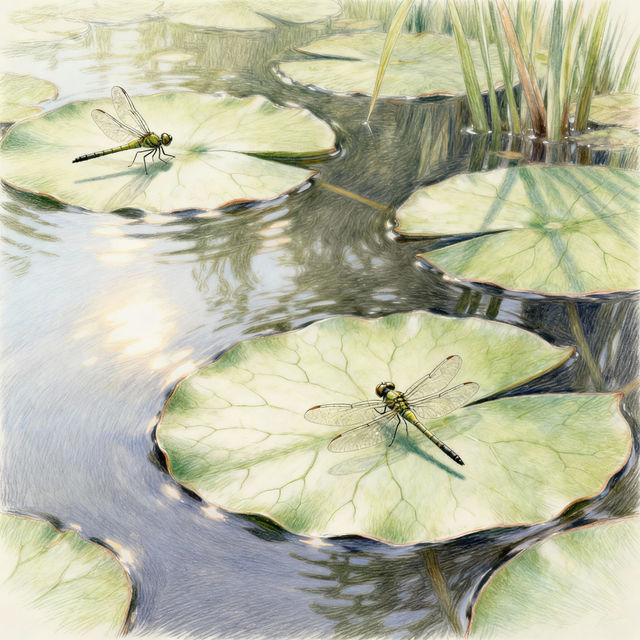 Pond Drawings - AI Generated Art gallery