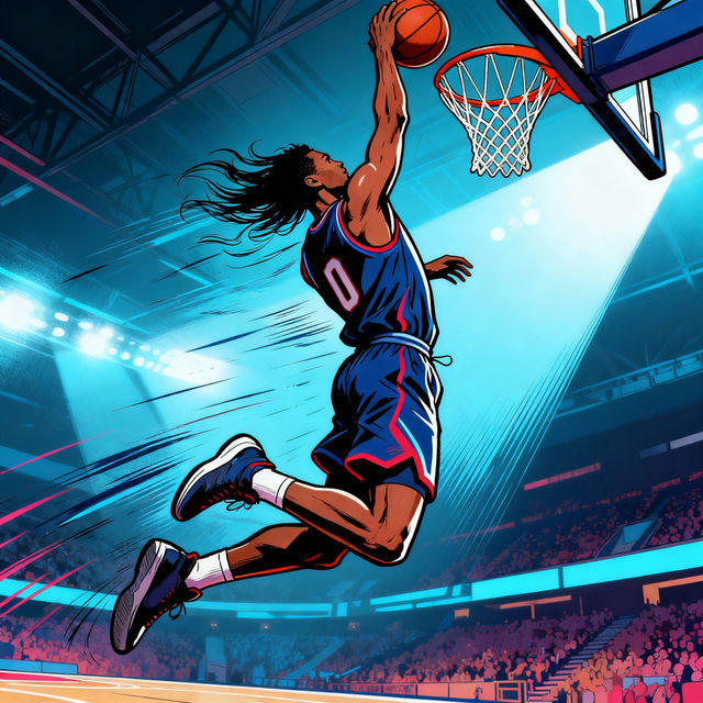 Cool Basketball Drawings - AI Generated gallery
