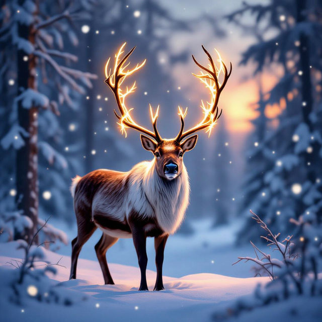 Reindeer Art - AI Generated gallery