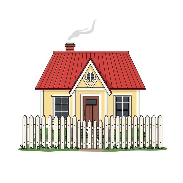 AI-Generated House Clip Art gallery