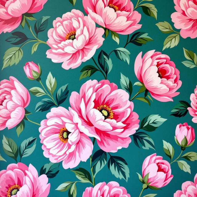 Pink Floral Peel and Stick Wallpaper gallery