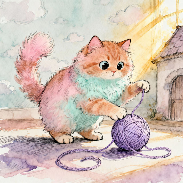 Cat Images Drawing - AI Generated gallery