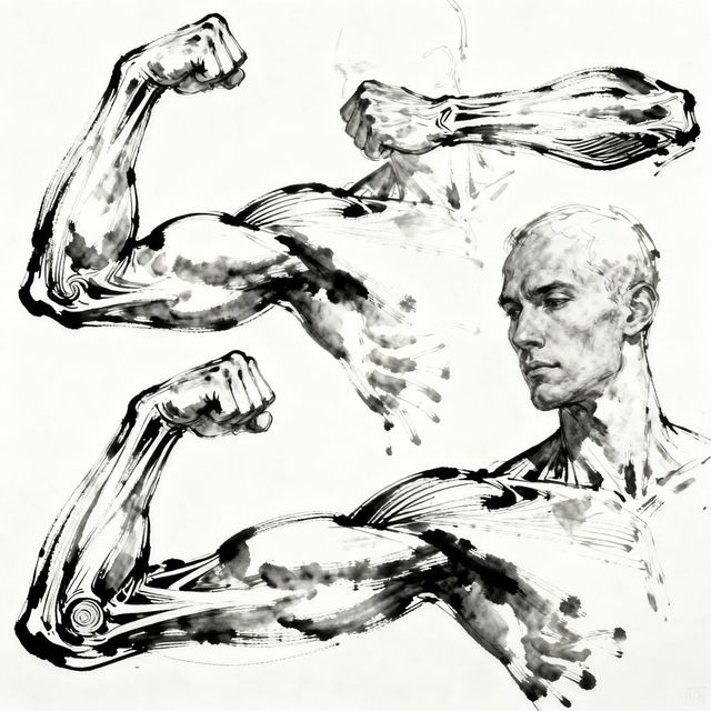 Arm Reference Drawing - AI Generated gallery