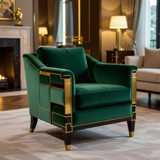 Art Deco Chairs - AI Generated gallery