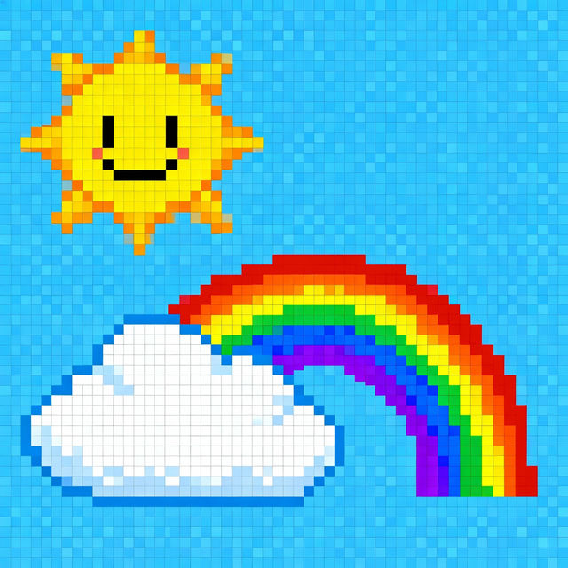 Easy Cute Pixel Art Grid gallery