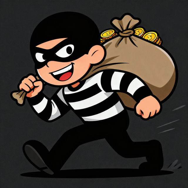 Robber Drawings - AI Generated gallery