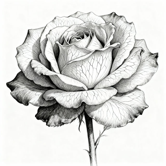 Rose Drawing Reference Images gallery