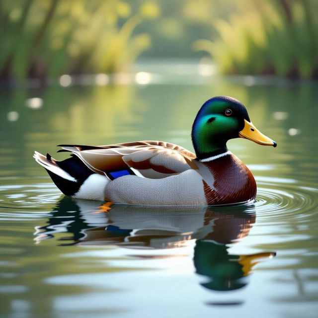 Duck Drawing Realistic gallery